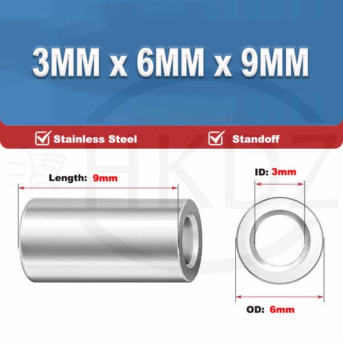 Stainless Steel Spacer Standoff Collar Stand off Spacers M3 M4 M5 M6 M8 M10 M12 - Picture 27 of 261