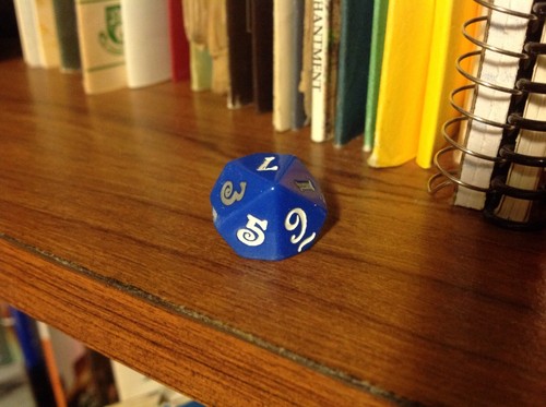 World of Warcraft Blue Die, 10-sided (d10), fair-good condition, plastic - Picture 1 of 2