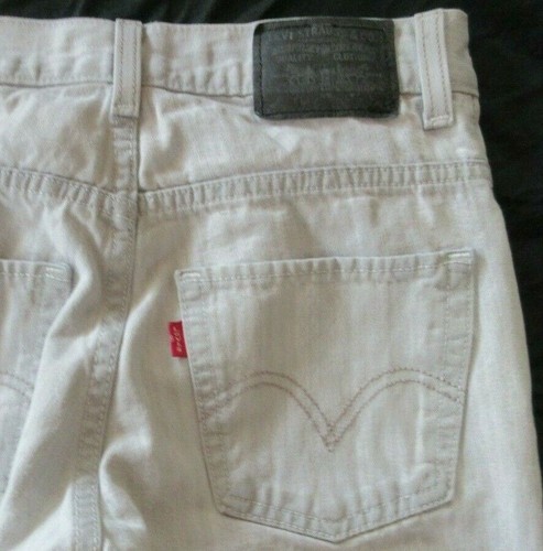 LEVIS 511 Skinny Boys 14 Regular Men's 27 X 27* Light Gray Cotton Denim Jeans - Picture 5 of 11