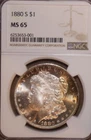 1880-S Morgan Silver Dollar NGC MS65 - #8247SC