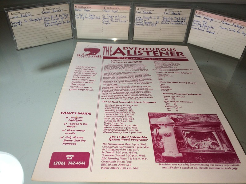 Visage Radio Archive (KSER)(May 1992) with KSER Station Program