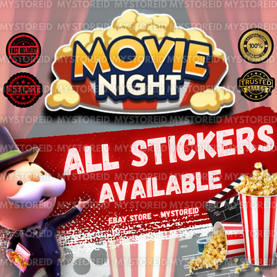 MONO,GO! All   Stickers Card MOVIE NIGHT ALBUM  INSTANT DELIVERY  