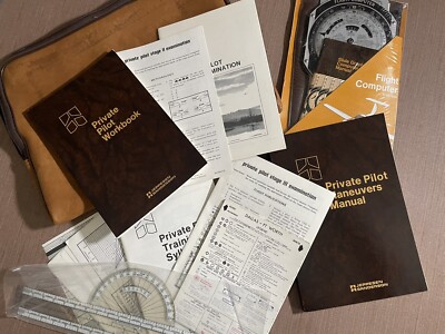 Jeppesen Private Pilot Kit VFR 1981 Navigation Plotter Flight Computer Unused