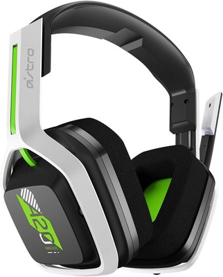 A20 Wireless Headset Gen 2 - Stylish White/Green, Exceptional Comfort for Gamers