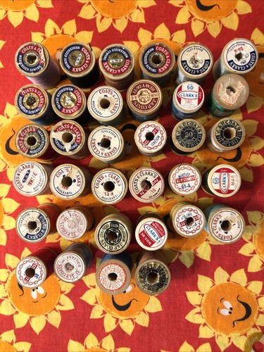 Vtg Wood Spool Thread Lot Of 54 Belding Corticelli, Coats & Clark, Star, Talon - Picture 4 of 14