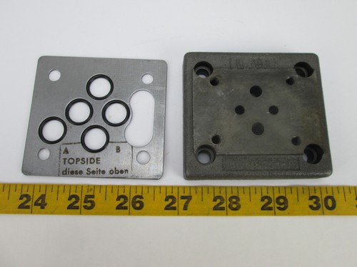New Denison Hydraulik Hydraulic Wichtig Adapter Plate 526-34592-0 36694 CS - Picture 3 of 12
