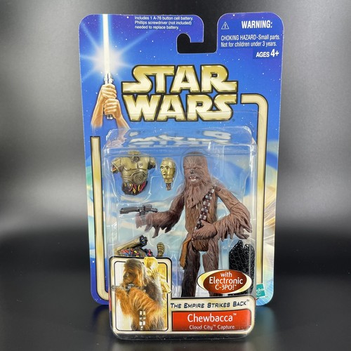 Star Wars EMPIRE STRIKES BACK 2002 CHEWBACCA Coud City Capture Actionfigur