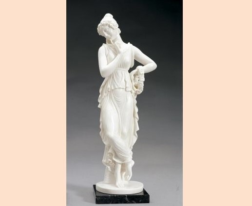 Escultura Clásica Bailarina 65 Cm Polvo De Alabastro Hecho En Italia