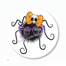Adorable Spider Halloween Party Favors Envelope Seals Scrapbook Stickers Labels