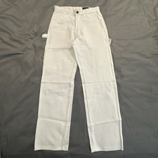 Dickies Utility Pants Mens 28x30 Relaxed Painter White Workwear Carpenter Pocket