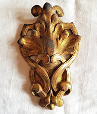 Ancien élément de  décoration XIXe en bronze doré -