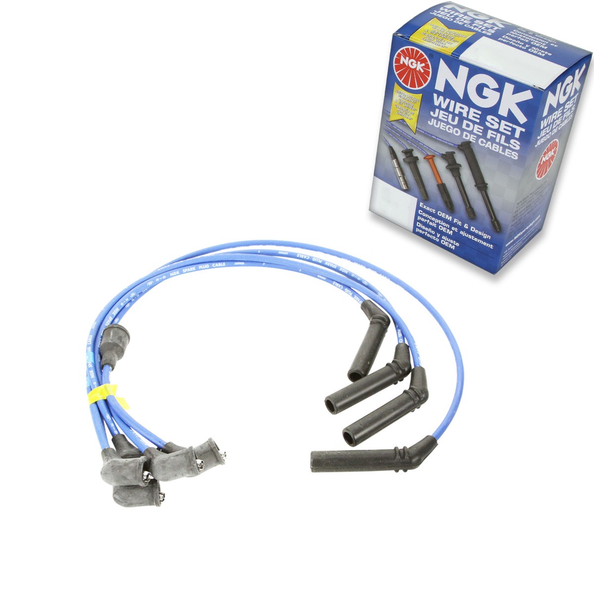 1 pc NGK Spark Plug Wire Set for 1987-1992 Plymouth Colt 2.0L 2.4L L4 - ah