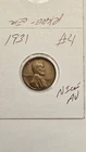 wheat penny 1931 SHARP AU DETAILS 1931-P SEMI-KEY LINCOLN CENT LOT #4