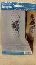 Janlynn Stamped Cross Stitch 021-0959 Violettes Pillowcase Pair