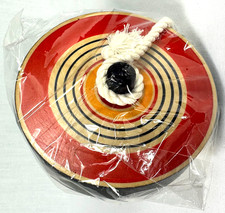 Japanese Wooden Spinning Top Koma w/ String 3.25 Traditional Toy NEW