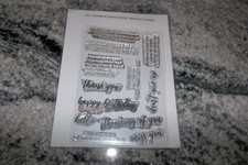 Altenew "Sincere Greetings" Poly Stamp set of 13 Pre-owned