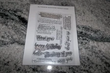 Altenew "Sincere Greetings" Poly Stamp set of  13 Pre-owned