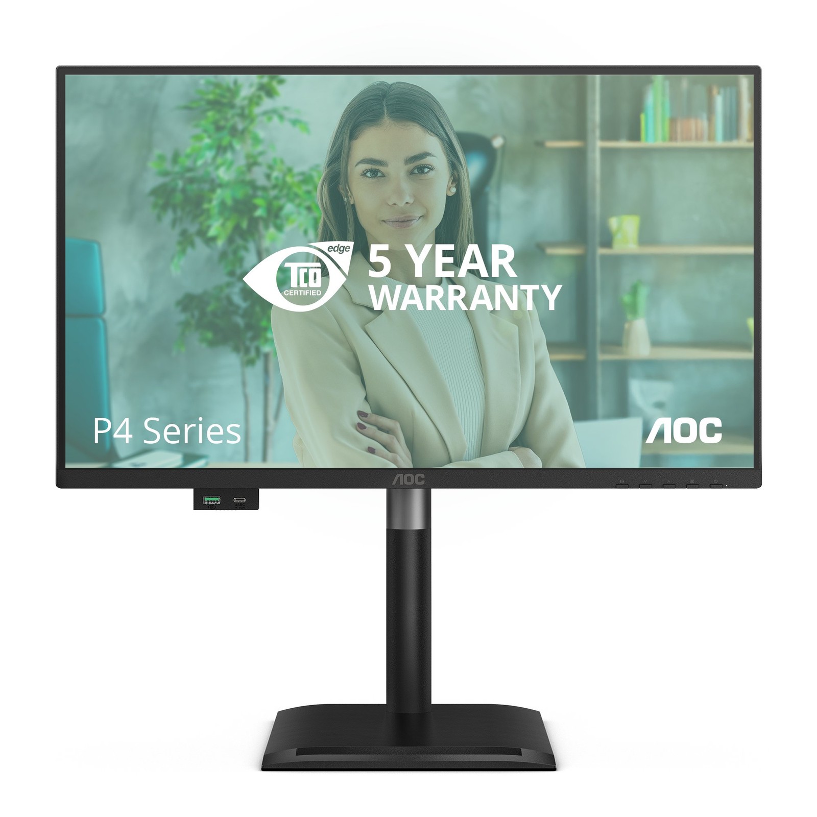 AOC 24P4U computer monitor 60.5 cm (23.8"") 1920 x 1080 pixels Full HD Black