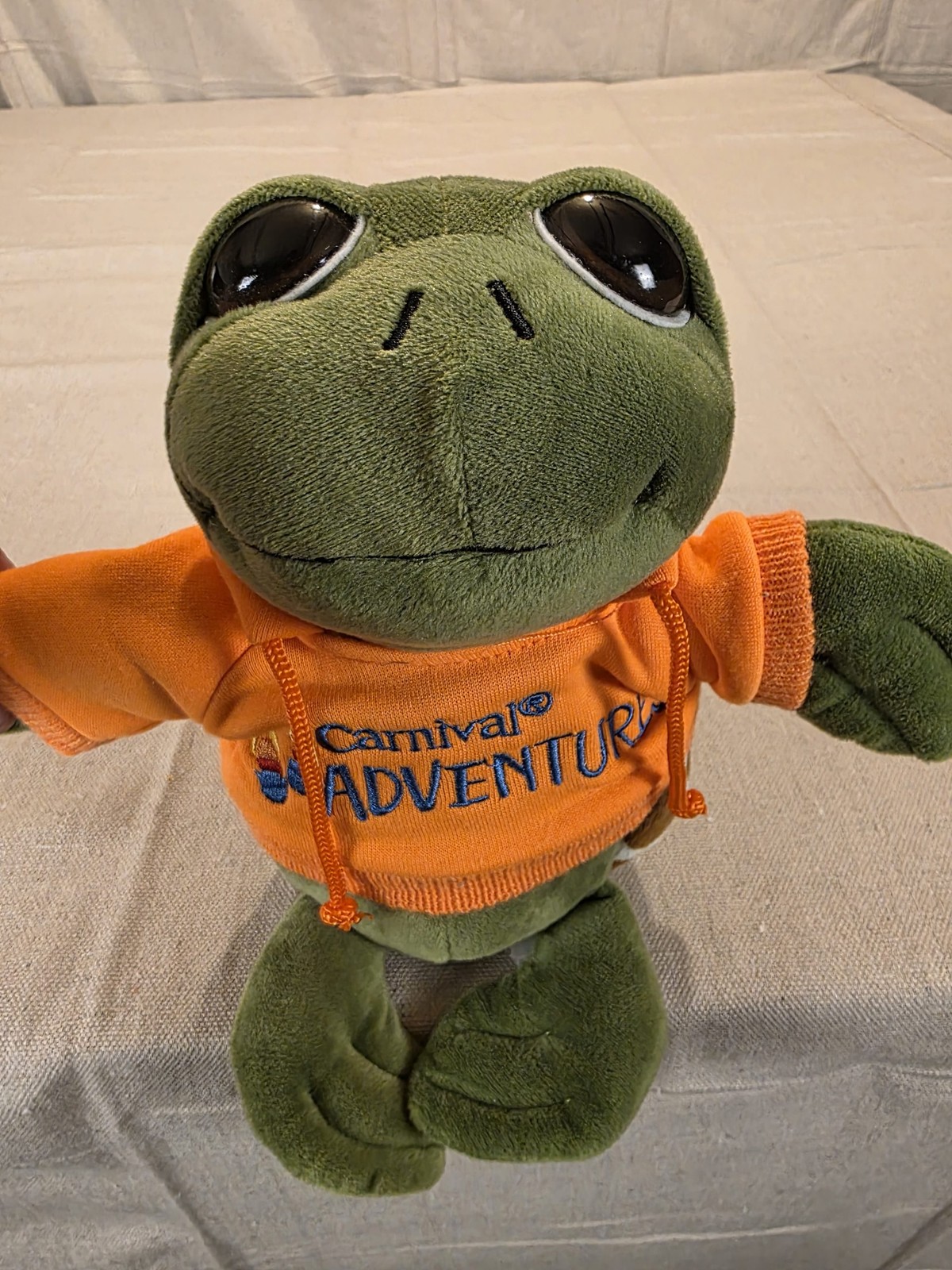 The Petting Zoo Carnival Adventures Turtle Plush Toy with Orange Hoodie