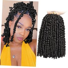 8 Packs 10 Inch Passion Twist Hair for Women Natural 10 Inch Pack of 8 1B