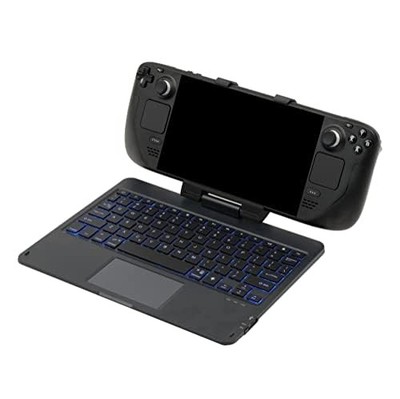 DeckTop  Steam Deck Keyboard and Bluetooth Trackpad Mouse with Multicolor LED L