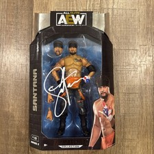 Mike Santana AUTOGRAPH AEW Unmatched Figure SIGNED WWE TNA All Elite Wrestling