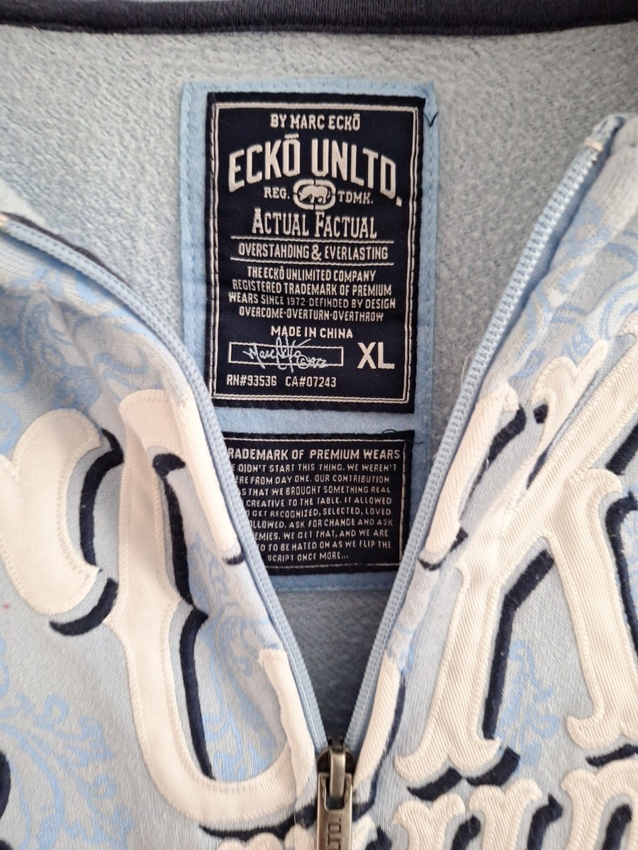 Vintage Marc Ecko Unltd Hip Hop Plaid Hoodie Jacket Men's