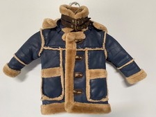 JORDAN CRAIG BLACK LABEL KIDS DENALI SHEARLING SUEDE JACKET SIZE 2