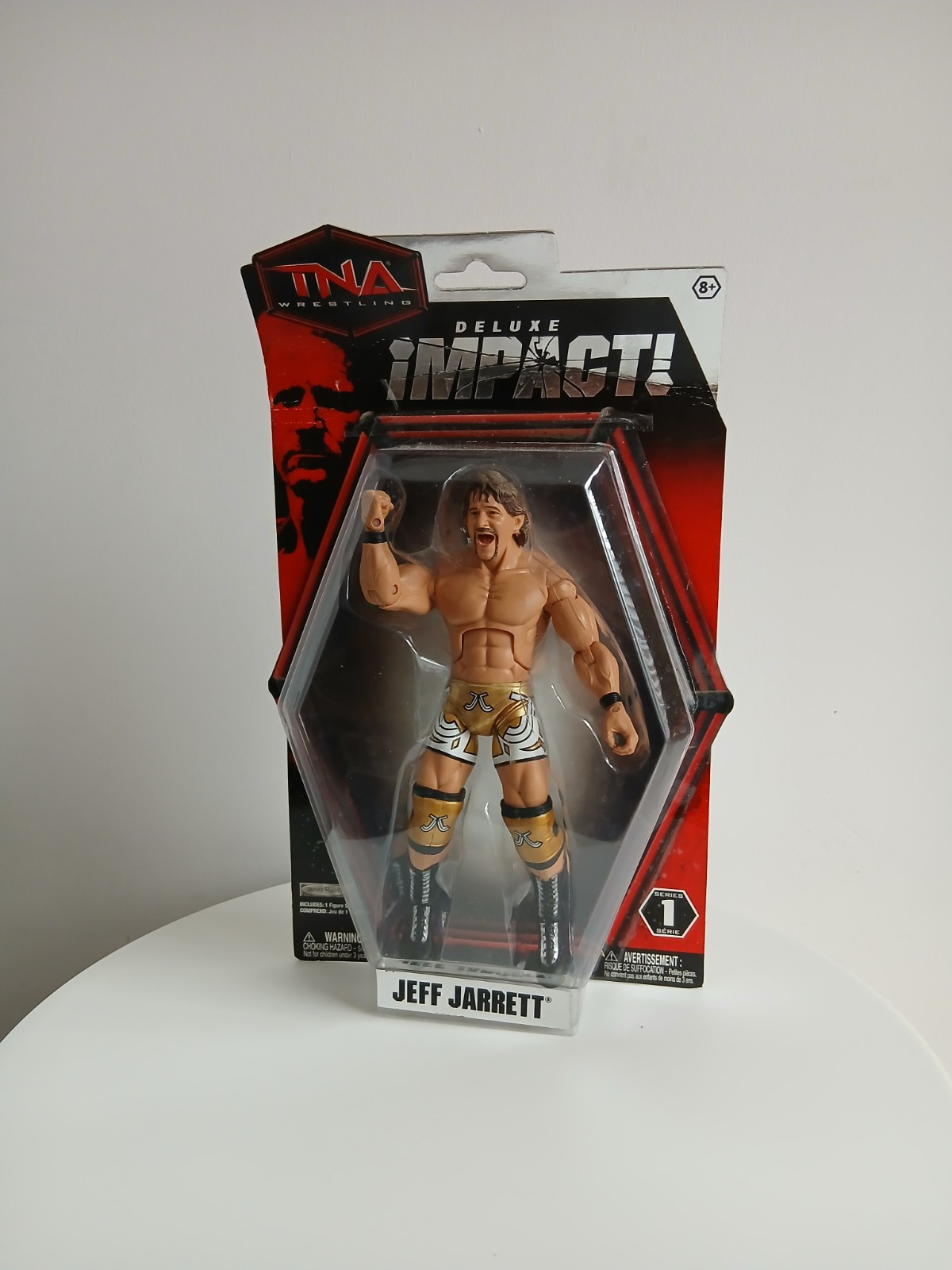 Jeff Jarrett TNA Deluxe Impact Wrestling Figure WWE WWF Boxed Jakks Series 1