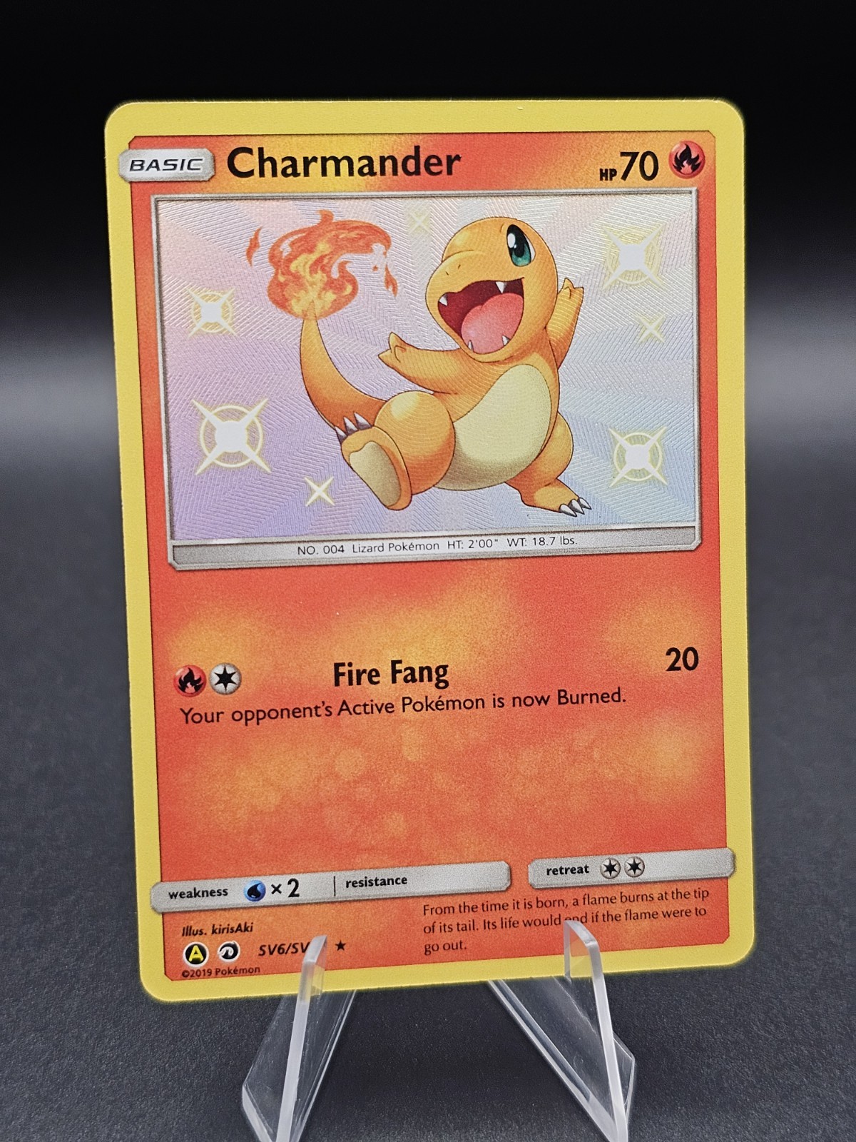 Pokemon Card : Shiny Charmander SV6/SV94 Hidden Fates Shiny Vault Holo NM