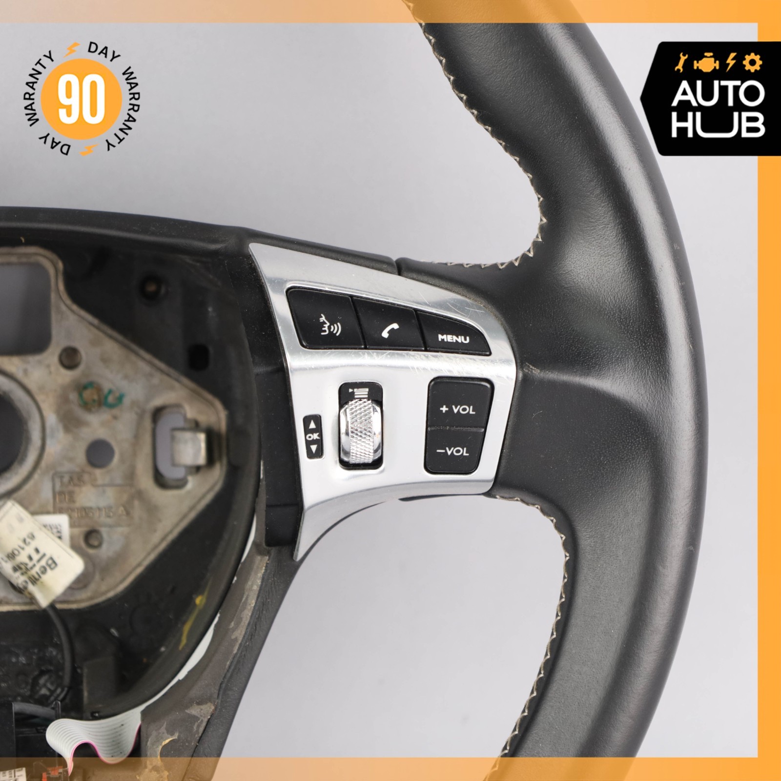 08-18 Bentley Continental GTC GT Flying Spur Driver Steering Wheel Leather OEM