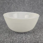 Vintage Fire King White Milk Glass Mixing Bowl 7"x3.5" USA Ovenproof