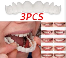 3 Sets Of Dental False Teeth Braces Whitening Teeth Cover Absence of Denture