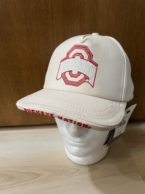 Dyme Lyfe Mens Ohio State Buckeyes Logo Snapback Hat OSFM Buckeye Nation Cream