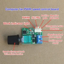 DC12V Fan Governor PWM Speed Controller Switch For Computer Case Fans