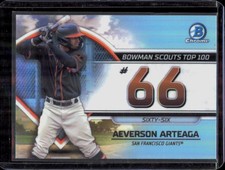Aeverson Arteaga 2023 Bowman Bowman Scouts Top 100 #BTP-66 San Francisco Giants