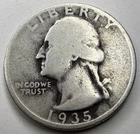 1935 Washington Quarter R17