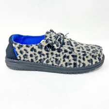 Hey Dude Womens Wendy Wild Cheetah Slip On Comfort Shoes
