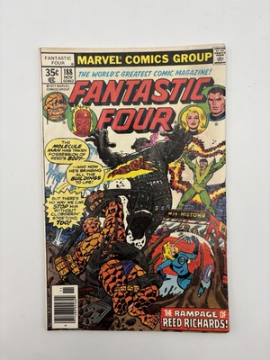 Fantastic Four #187 1977 Marvel Comic Reed Richards Rampage George Pérez Art