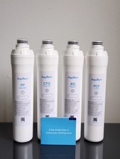 4-pack Replacement Filters For Bluevua Ro100ropotuv 1 Pp 1 Cto 1 Ro 1 Pcf