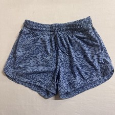 Athleta Girl Shorts XXL 16 Girls Athletic Summer Sporty Blue Big Cat Print