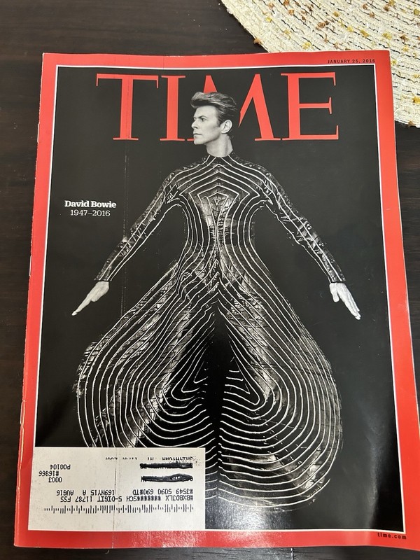 Time Magazine January 25 2016 David Bowie Cover Illustrated English