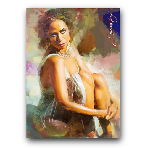 Stacey Dash #8 Art Card Limited 17/50 Edward Vela Signed (Movies Actress)