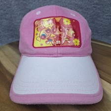 Vintage Power Puff Girls Hat Cap Pink Kids Baseball Rainbow Cartoon Network 2001