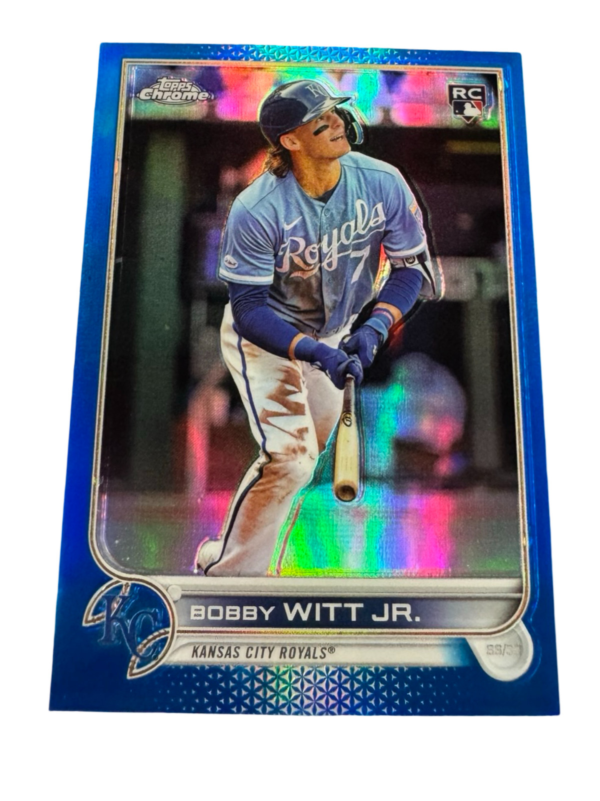 Bobby Witt Jr. 2022 Topps Chrome Update Blue Refractor 088/199 #USC35 Royals RC