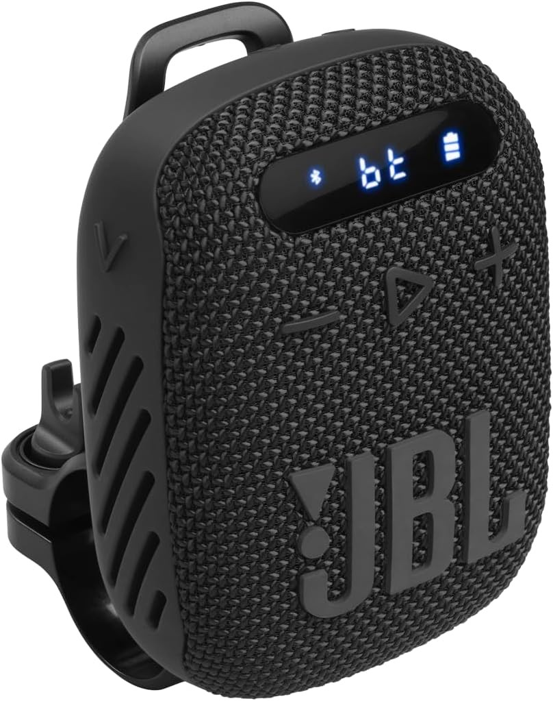 JBL Wind 3 FM Bluetooth Handlebar Speaker, Black | eBay