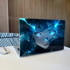 2 Pack Sea Blue Girl Pattern Laptop Art Decal Case Universal Laptop Skin Sticker