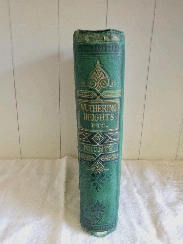 1873 Wuthering Heights By Emily Brontë + Agnes Grey Antique Victorian Classic  Foto 4 de 4