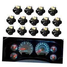 Instrument Gauge Cluster Panel Speedometer LED Lights Bulbs Kit White