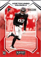 2021 Panini Playoff Goal Line Blue Rookie RC 289 Adetokunbo Ogundeji Falcons